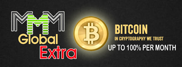 Bitcoin and MMM Global Extra UP TO 100% PER MONTH