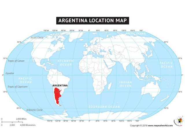 where is argentina on the world map