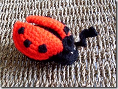 Ladybug Amigurumi  (handmade, yarn, plush crocheted doll)