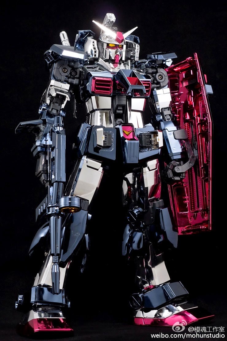 Painted Build: PG 1/60 RX-78-2 Gundam "Real Type Chrome ...