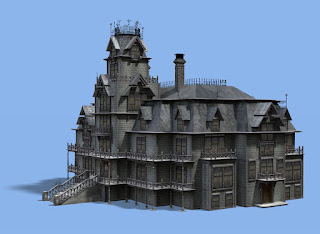 3D Mansion for TV show "House on the Hill"