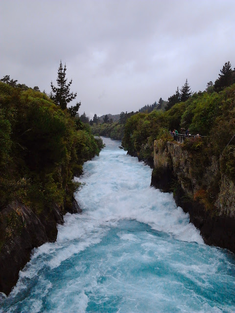 Huka Falls-- New Zealand Working Holiday: The First Steps