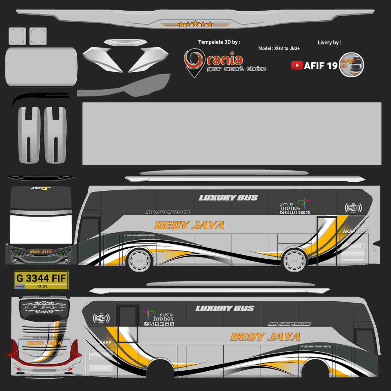 livery bussid dedy jaya xhd