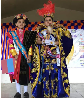 Peru and Switzerland costumes for the United Nations event