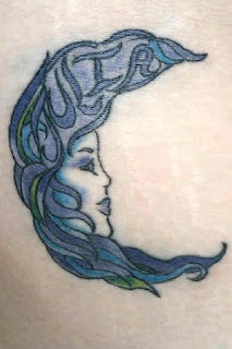 moon tattoos, tattooing