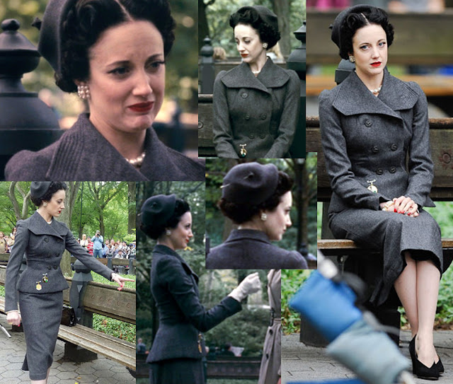 Fabulous Film Fashions W.E.  - Wallis - Grey Wool Suit - Schiaparell