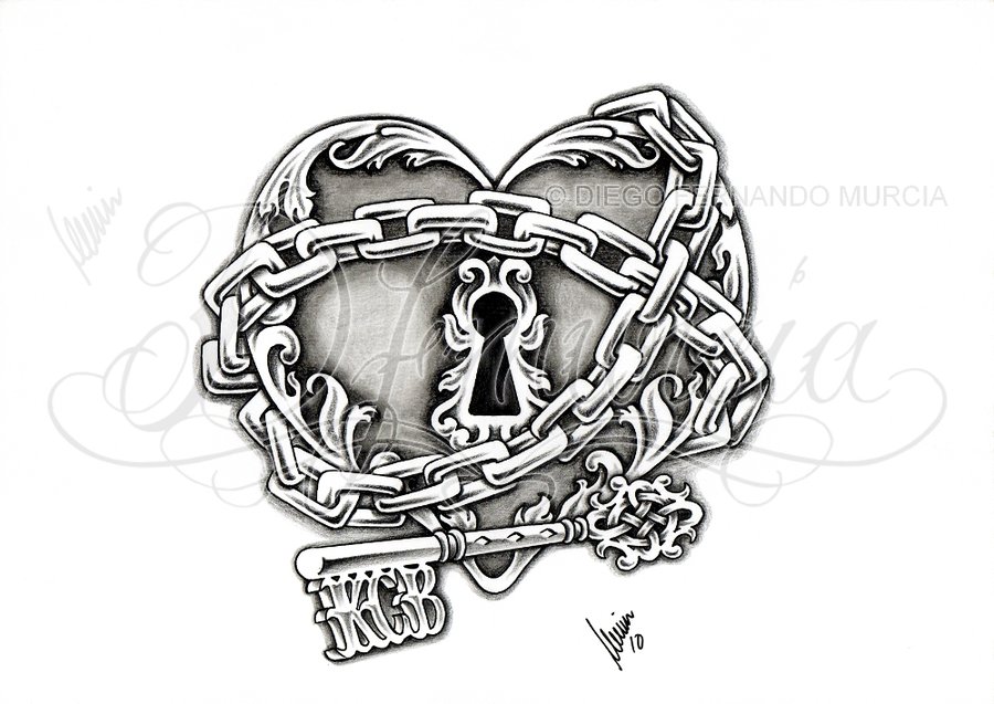 Heart Lock Tattoo