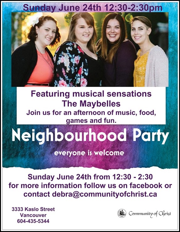 Neighbourhood Party Flyer