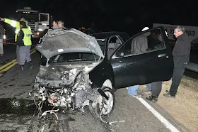 choque en la curva de coliqueo chacabuco ruta 7