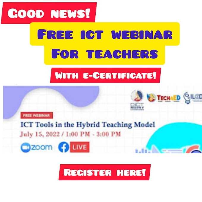 Free Webinar on ICT Tools in the Hybrid Teaching Model | July 15 | Register here!