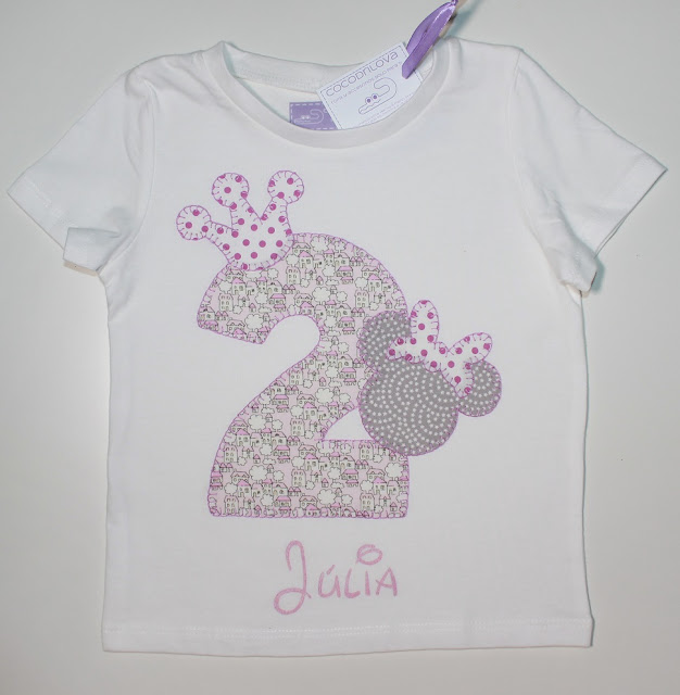 camiseta cumpleaños minnie mouse 2 años