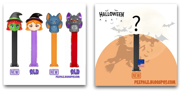 Halloween New Witch and Bat + New Mystery coming for 2024 PEZ Lineup