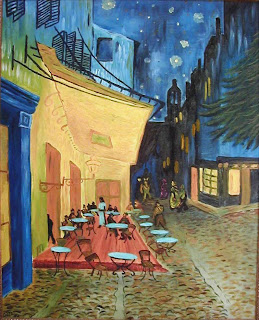 2. Café Terrace at Night by Vincent Van Gogh