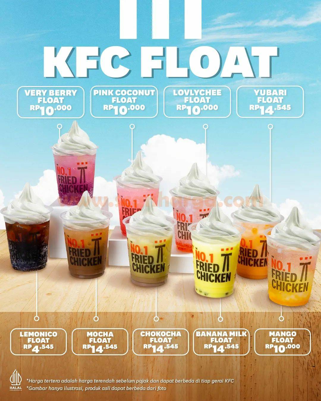 Promo KFC FLOAT – Harga mulai Rp. 4.545