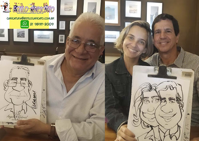 Caricatura ao vivo em Casamento: Em Niterói