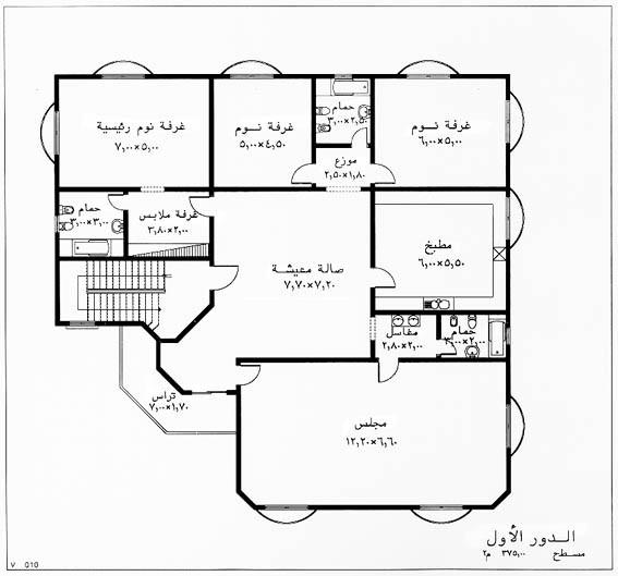 مخططات منازل (الطابق الاول)