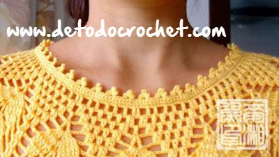 blusa crochet filet clase magistral