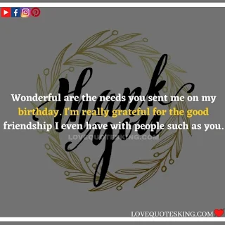 Thank you quotes for birthday wishes | Thank You Messages for Birthdays