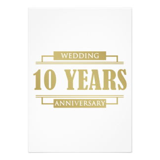 10 year wedding anniversary