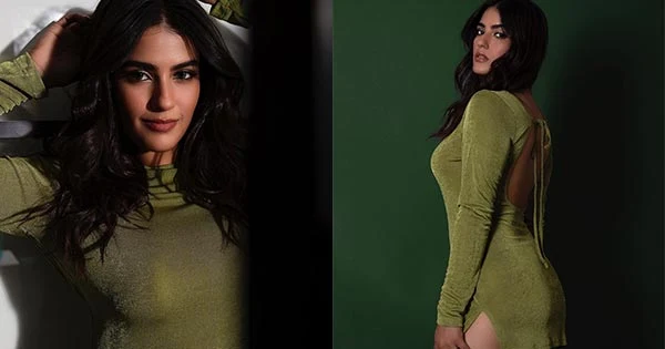 Kavya Thapar curvy short tight dress