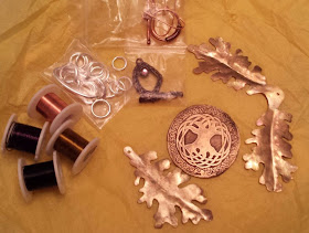 Beed Peeps Swap 'n Hop, May 2 reveal ~ wire, copper, brass, metal leaves, tree of life, fancy clasp :: All Pretty Things