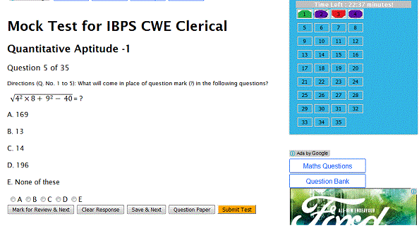 computer based test for ibps exam