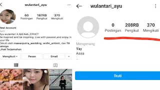 Foto-foto Instagram Ayu Wulantari Terhapus Semua, Siapa Dibalik Akun Ignya Ini?