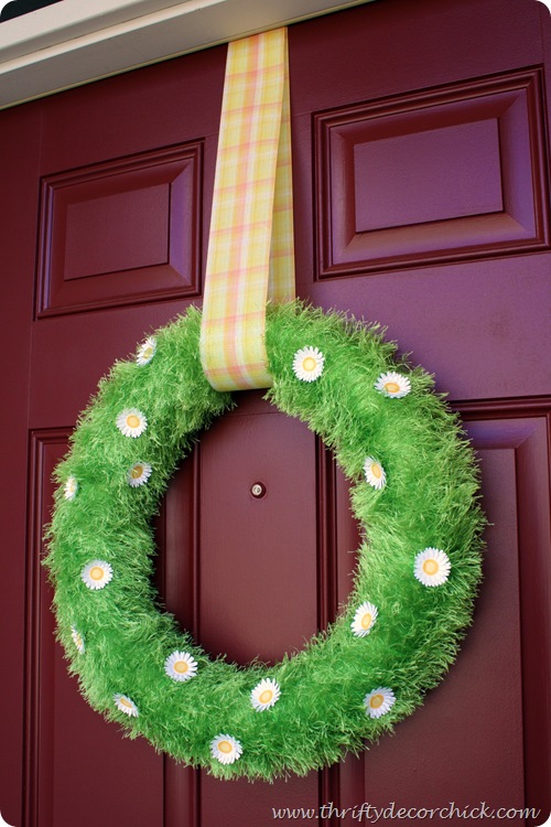 grassy spring wreath