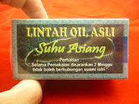 LIntah Oil Asli Suhu Asiang