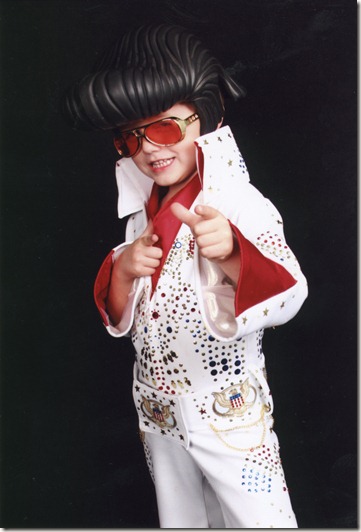 Ethan as Elvis Thank you very much