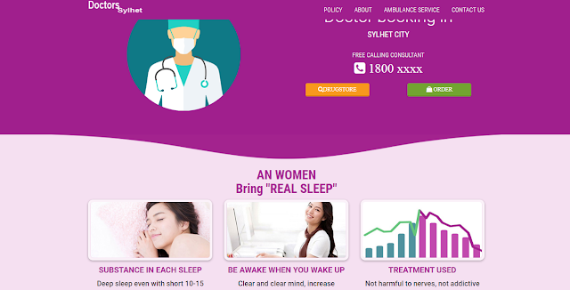 Doctors Sylhet booking Template blogger