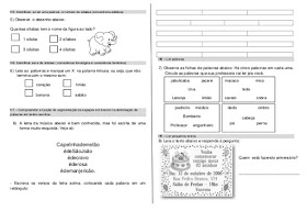 Avaliação diagnóstica para 2º ano