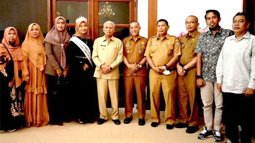 Bupati Asahan Terima Kunjungan Putri Hijab Indonesia Sumut