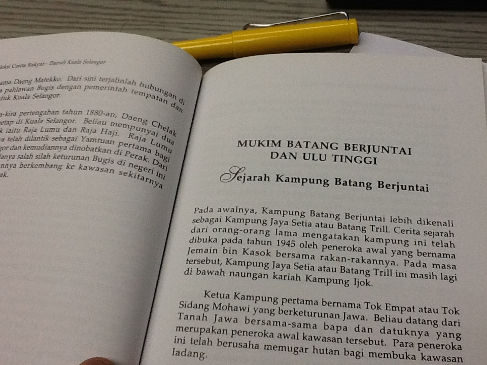 Kitab Tawarikh 2 0 Asal Usul nama negeri Selangor dan 