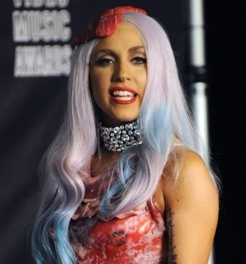 lady gaga meat dress images. Lady Gaga#39;s Meat Dress Okay