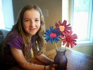 Cardboard Tube Flowers