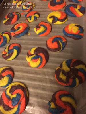 Glow in the New Year 2016 tye-dye cookies