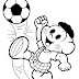 DESENHOS PARA COLORIR - TURMA DA MÔNICA NA COPA DO MUNDO