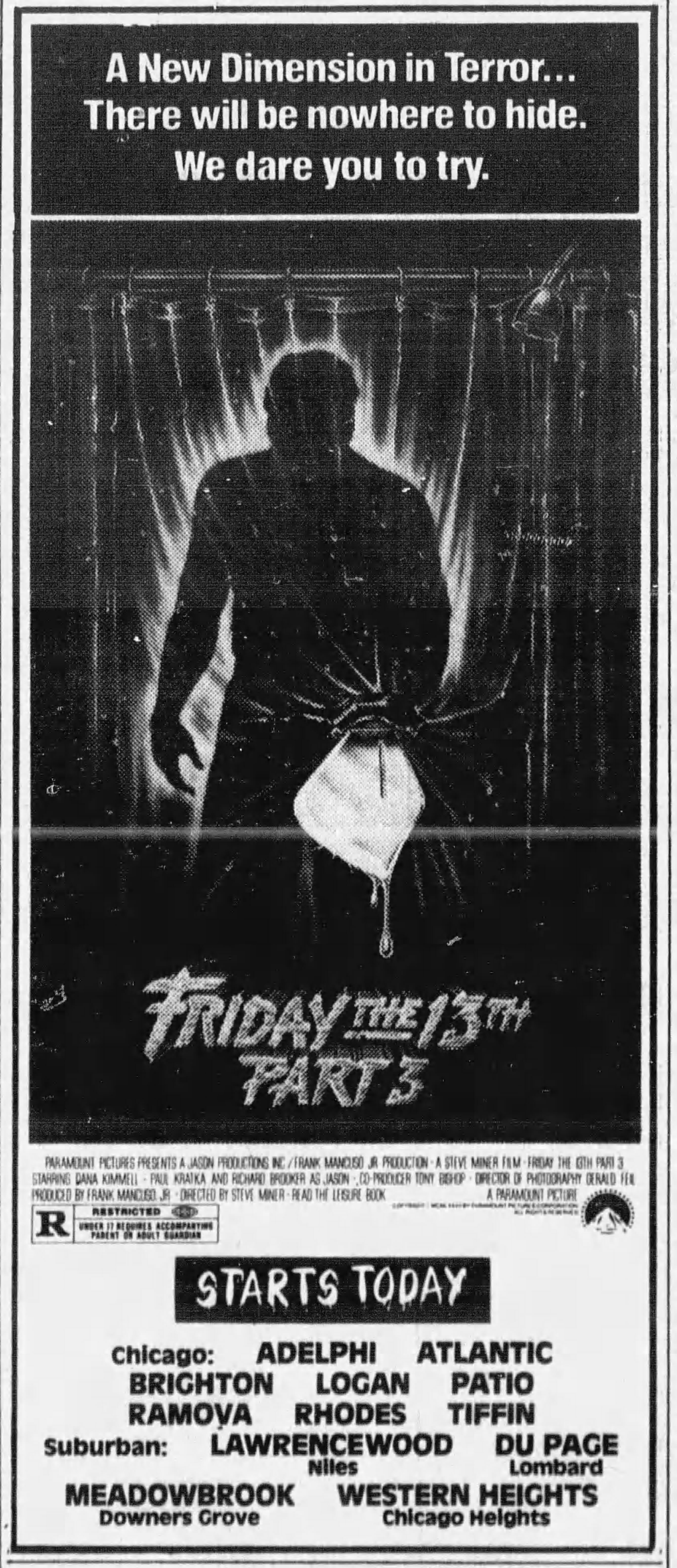 Key Movies Of My Life: Friday the 13th Part III (1982) – Late to the Game  Blog