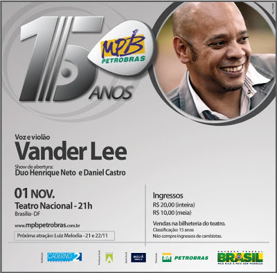 Vander Lee em Brasília. Dia 01 de novembro de 2012 - MPB Petrobrás