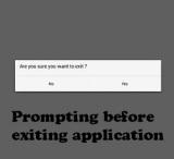 exit dialog box