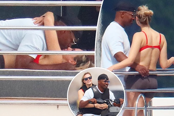 Jamie Foxx was seen with a mystery woman on a boat in Cannes