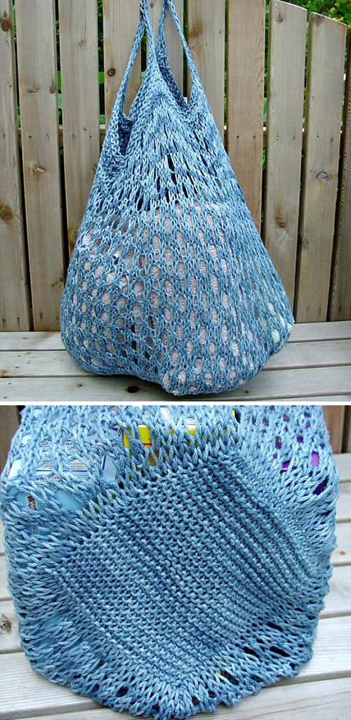 Fantasy Naturale Market Bag - Free Knitting Pattern 