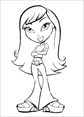 Free Bratz Coloring Pages