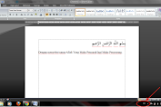 Cara Cepat dan mudah Mengaktifkan Tulisan Arab di Ms.Word 2007