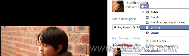 How to  make facebook profile picture  non-clickable