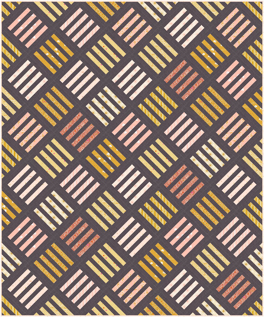 Sandalwood quilt in Sunbeam by Rashida Coleman-Hale for Ruby Star Society