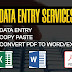 I will do data entry, typing, copy paste, in word and excel