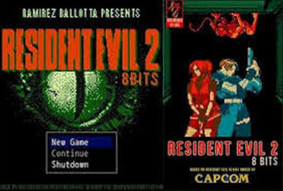 Jogo Resident Evil 2 RPG 8 Bits PC DVD Capa