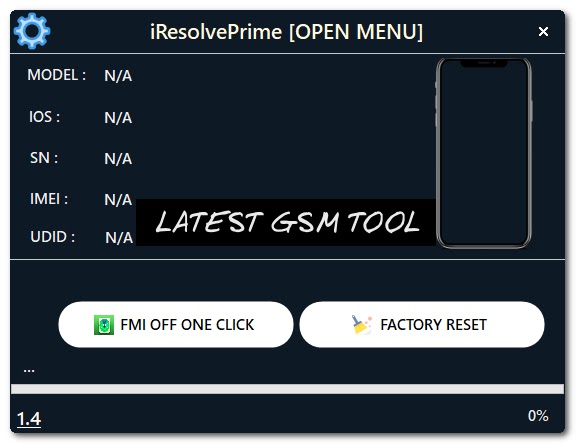 iResolvePrime (OPEN MENU) Tool Latest Version